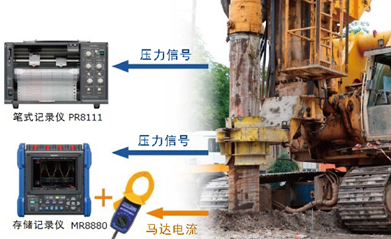 確認打樁機的數據記錄